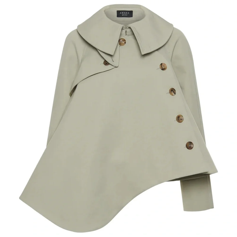 Awake Mode Gabardine Trench Coat - Picture 4 of 14